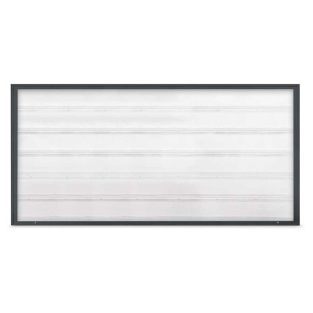 United Visual Products Single Door Radius Corkboard, 18"X24", B UV8000-BRONZE-BUFF